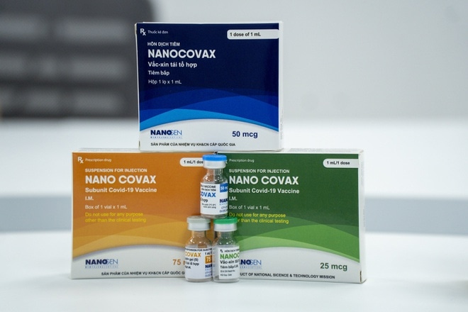 Vắc xin Covid-19 Nanocovax (Ảnh: Nanogen).