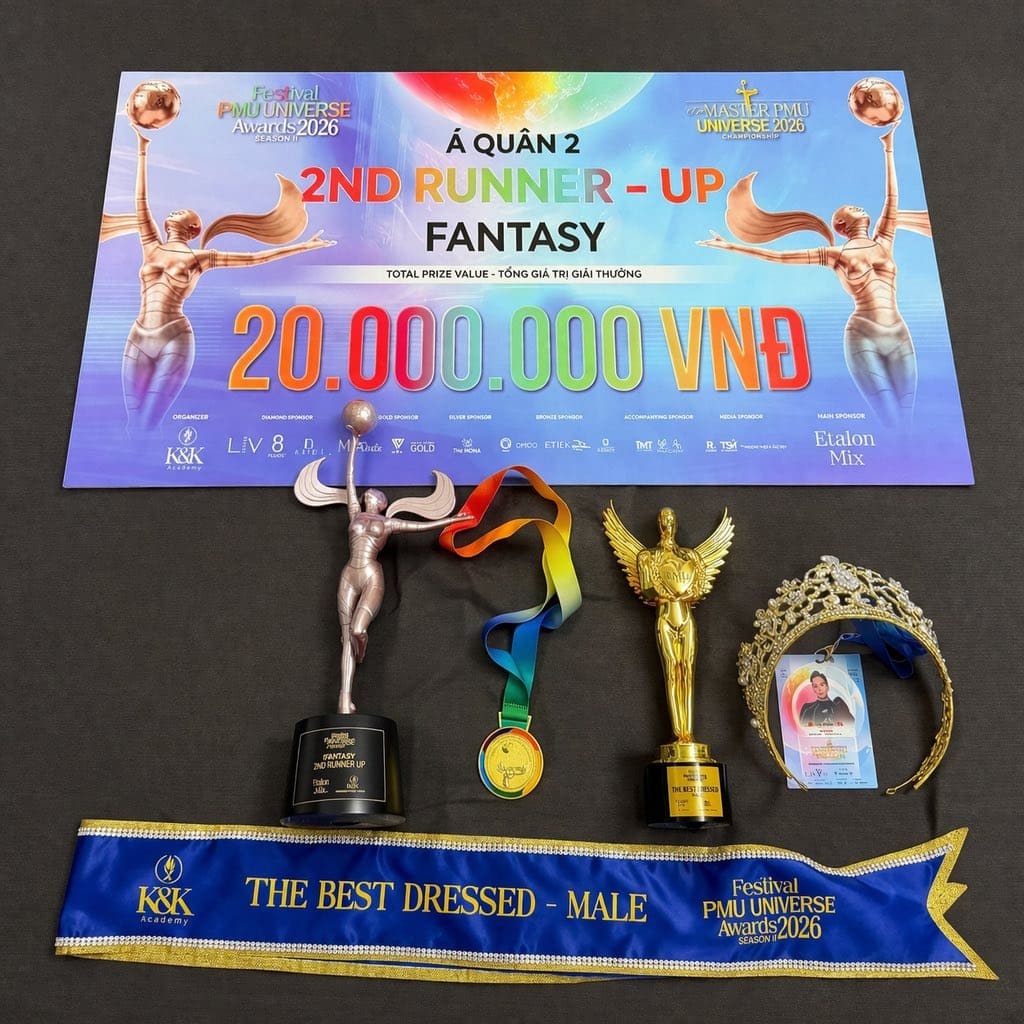 Lần đầu thử sức tại đấu trường quốc tế, Diệp Bùi xuất sắc đạt danh hiệu Á quân 2 hạng mục Fantasy