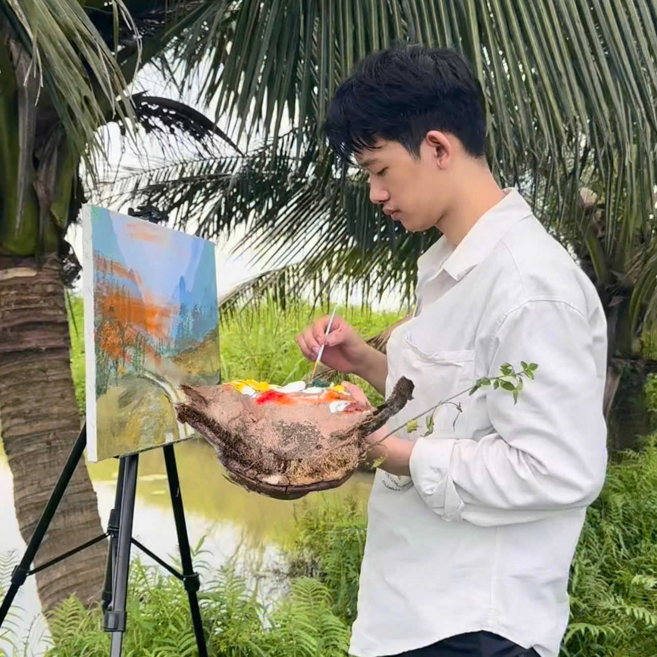 Khánh Hay Vẽ: Chàng họa sĩ tự học viết tiếp giấc mơ từ những nét cọ của đam mê 