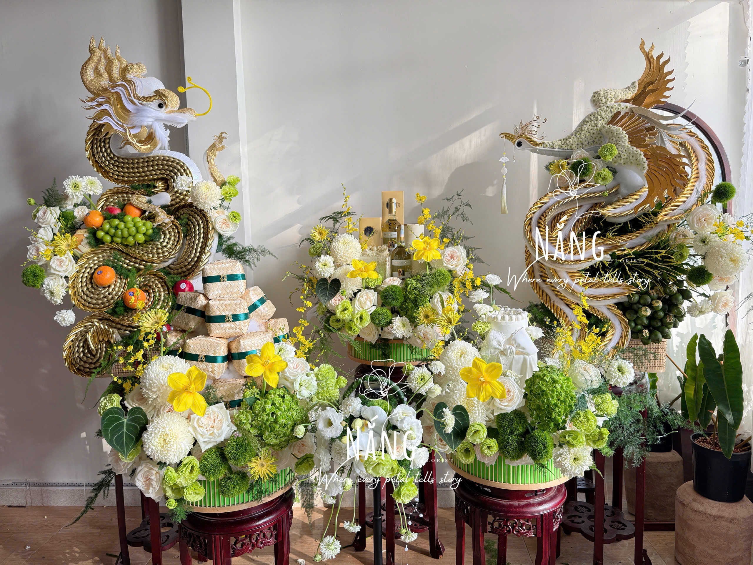 Hoa Nhà Nắng – Khi hoa tươi và tráp cưới hiện đại được kể bằng dấu ấn riêng