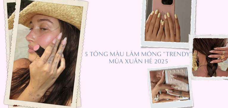 Bảng màu thống trị xu hướng nail mùa xuân hè 2025