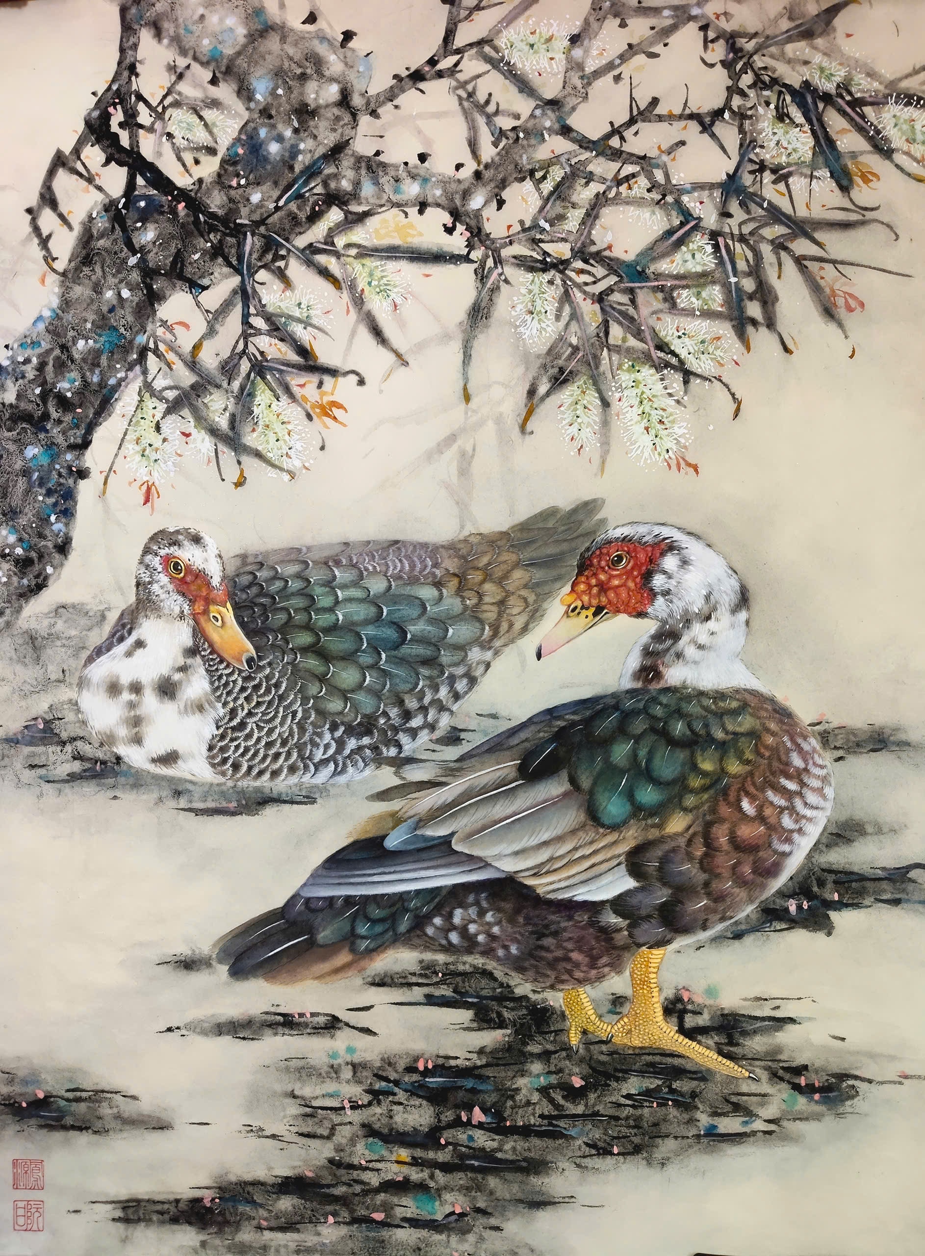 Tác phẩm “Chiều Xuân” với chiều sâu cảm xúc được tác giả khắc họa rõ nét