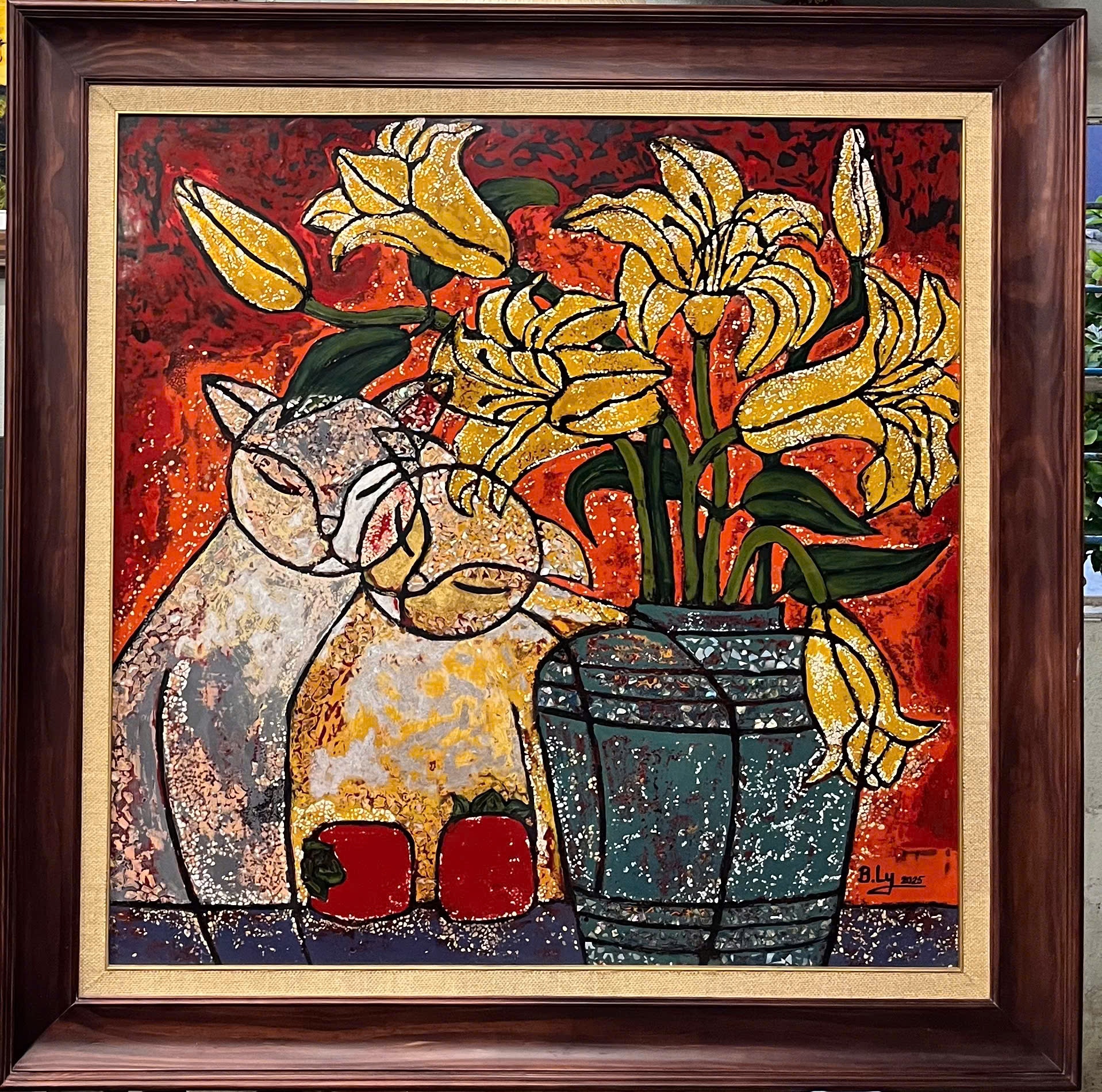 Tác phẩm “Mùa Yêu” được hoạ sĩ Trương Thị Bích Ly sáng tác năm 2025