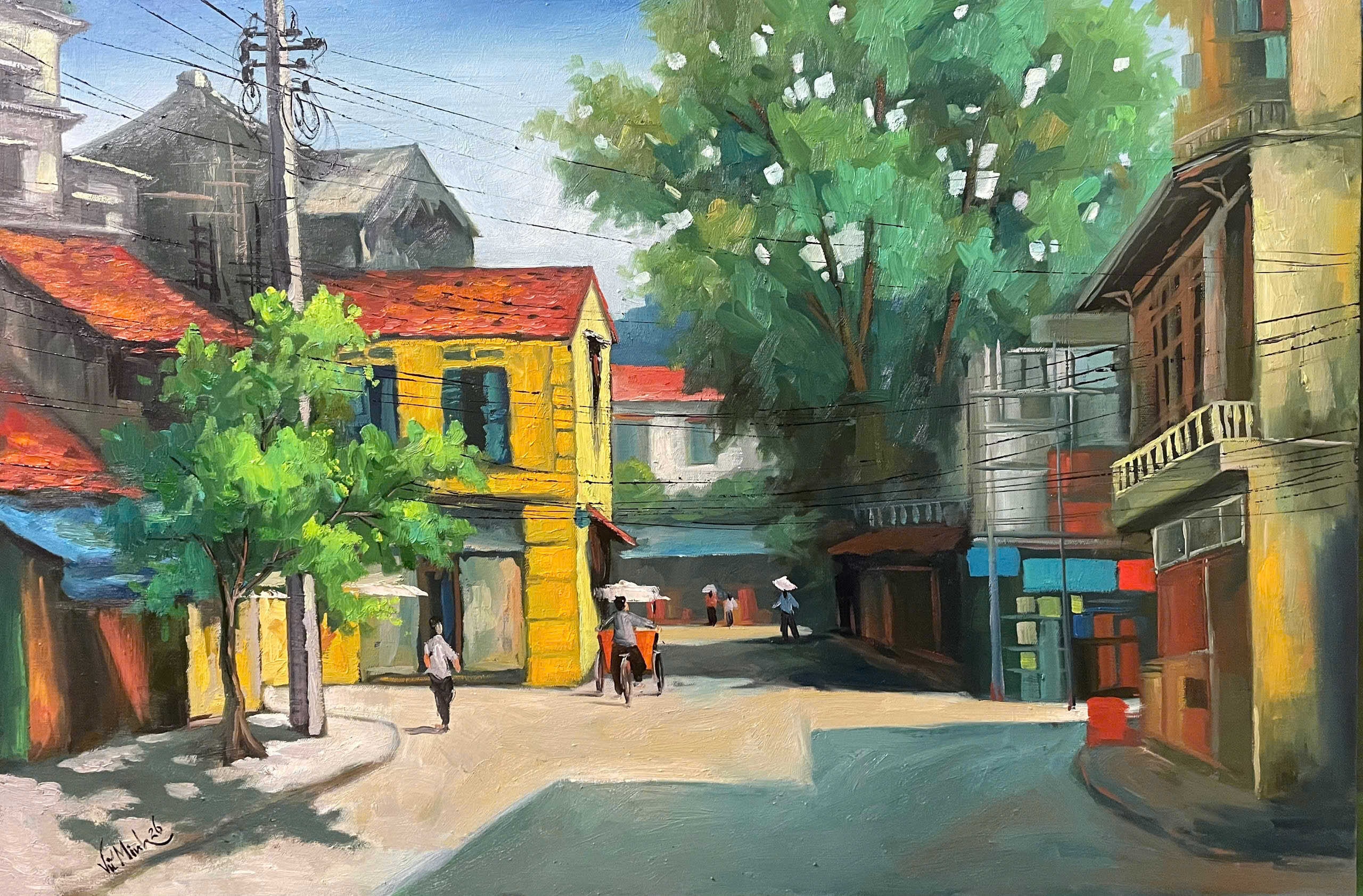 Hoạ sĩ Vũ Tiến Minh và tác phẩm kí hoạ phong cảnh vùng quê Việt Nam