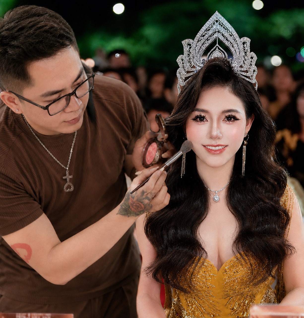 Nguyên Phát Đồng hành Makeup cùng BGK Hoa Hậu DN Việt Nam Nguyễn Hoàng Vân trong mùa Hoa Hậu Thương Hiệu Việt Nam 2026