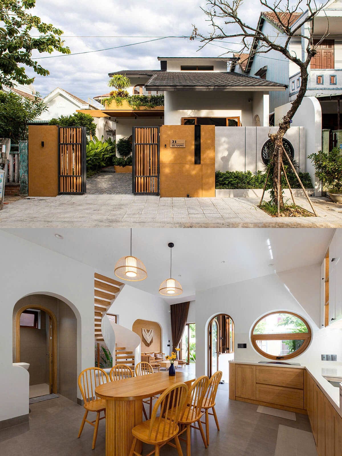 Pig & Ruby House là tổ ấm hai tầng mang tinh thần sống chậm và giản dị được thiết kế - thi công bởi Nhà Đẹp Quảng Nam